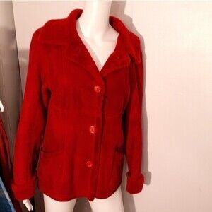 shearling jacket s Dominic bellissimo red suede leather coat Warm heavy quality